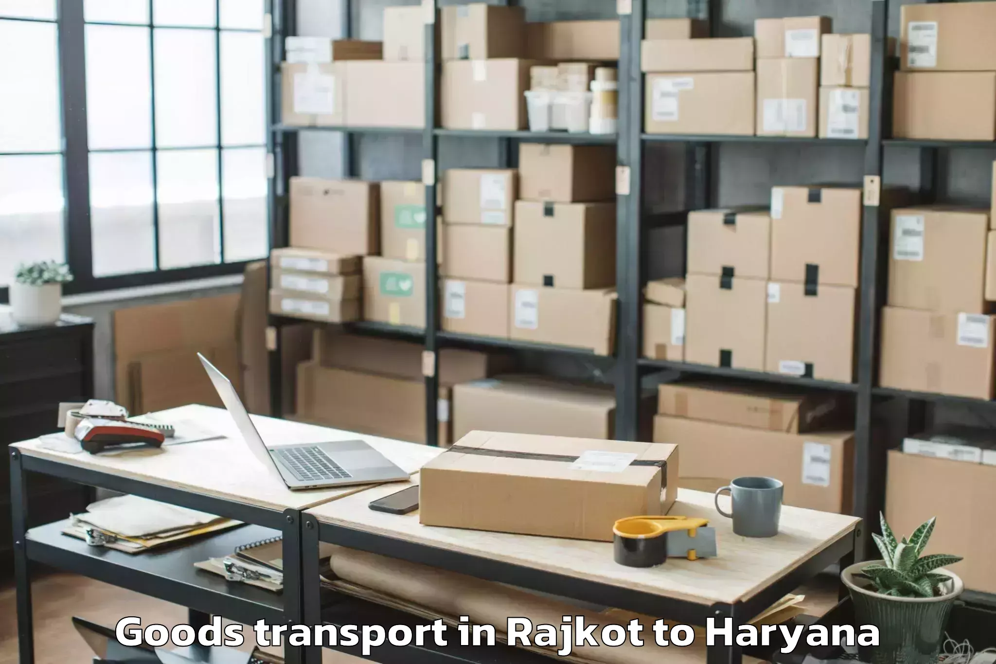 Affordable Rajkot to Nuh Goods Transport